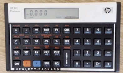 Решение задачки на калькуляторе HP 12c Platinum